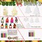 40PCS DIY Christmas Wooden Ornaments Unfinished Wood Slices to Paint with 8 Styles,Wooden Christmas Ornaments Crafts,DIY Santa Claus Christmas Tree Ornaments kit for Kids,DIY Christmas Tree Crafts